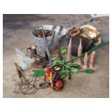 Cast Iron Kettle, John Deere Weathervane Spinner