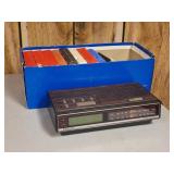 Vintage 8 Track Tapes & Alarm Clock