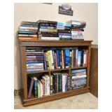 Wood Bookcase, Books: Slaughter, Coulter, Roberts