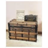 Vintage Trunk and Child's Christmas Book, Box