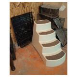 Plastic Dog Steps, Dog Cage