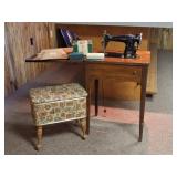 Vintage Precision Sewing Machine & Table