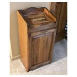 Wooden Trash Bin