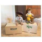 Danbury Mint Jeffery & Billy Porcelain Boy Dolls