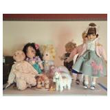 Porcelain Dolls, Precious Moments, Piggy Bank