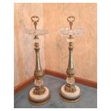 Pair of Vintage Smoking Stands