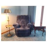 Lane Furniture Recliner, Floor Lamp, Thomasville