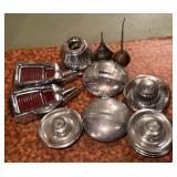 Vintage Hub Caps: Buick, Olds, Chevy, Oil Cans