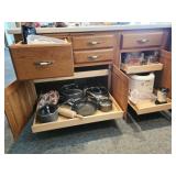 Microwave, Pots/Pans, Glassware, Can Opener