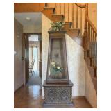 Lighted Tapered French Renaissance Curio Cabinet