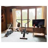 TV, Firestick, Weslo Recumbent Bike & Cardio