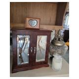 Mirrored Jewelry Box, Decorative Urn