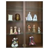 Amber Indiana Glass Fairy Light, Basin, Figurines