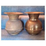 (2) Pony Express Chewing Tobacco Spittoons