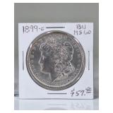 1899 O Morgan Silver Dollar, BU MS60