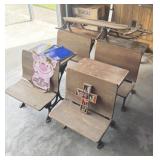 4 Columbia Old School Desks, Champion Sled