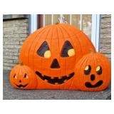 1995 Don Featherstone Pumpkin Trio Blow Mold