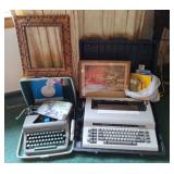 Vintage Typewriters, Currier & Ives Print