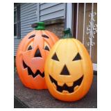 2 Pumpkin Blow Molds: General Foam & Other