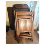 Samsonite Card Table & 4 Chairs, 2 Wood Chairs
