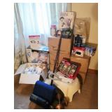 5 Boxes Vinyl Gloves, Hand Weights, Homedics Spa
