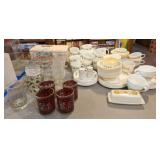 Corelle Butterfly Gold Dinnerware, Pyrex, Libby