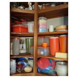 Vintage Tupperware, Cookbooks, Vases, Christmas