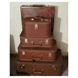 3 Piece Vintage Starline Luggage, J.C. Higgins