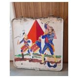 Double Sided Citgo Gas Sign (painted over)