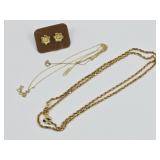 8.04 Grams 14K Gold & .40 Grams 10K Gold Jewelry