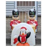 General Foam Penguin & Drummer Boy Blow Molds