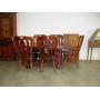 Pine table/6chairs/4 leaves