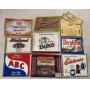 9 VINTAGE BEER BOTTLE LABELS ASSORTED