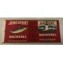 VINTAGE CAN LABEL JONESPORT MACKEREL MAINE