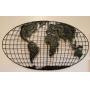 HOME DECOR-METAL-WORLD GLOBE DESIGN