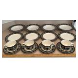 Bowl plate cup and saucer