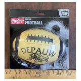 DEPAUW UNIVERSITY COLLECTIBLE-SOFTIE FOOTBALL/NEW/