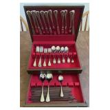 FLATWARE W/WOODEN DISPLAY BOX-CHECK OUT THE PIC