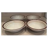 (4)9" STONEWARE SERVING BOWLS