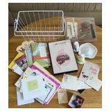 ITEMS FROM THE HOME W/WIRE BASKET