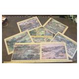 ORIENTAL/ASIAN PICTORIAL PLACEMAT SET