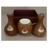 "CANADA" SOUVENIR-SALT & PEPPER W/TOOTHPICK HOLDER