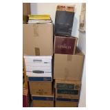 BOXES OF BOOKS & ITEMS FROM THE HOME-ASSORTED