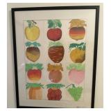FRAMED WALL DECOR-FRUIT THEMED