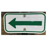 ALUMINUM STREET/ROAD SIGN-"ARROW"