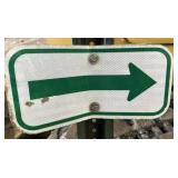 ALUMINUM STREET/ROAD SIGN-"ARROW"