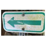 ALUMINUM STREET/ROAD SIGN-"ARROW"