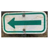 ALUMINUM STREET/ROAD SIGN-"ARROW"