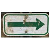 ALUMINUM STREET/ROAD SIGN-"ARROW"