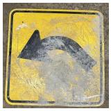 ALUMINUM STREET/ROAD SIGN-"CURVE ARROW"